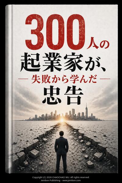 300人の起業家に学ぶ失敗の教訓